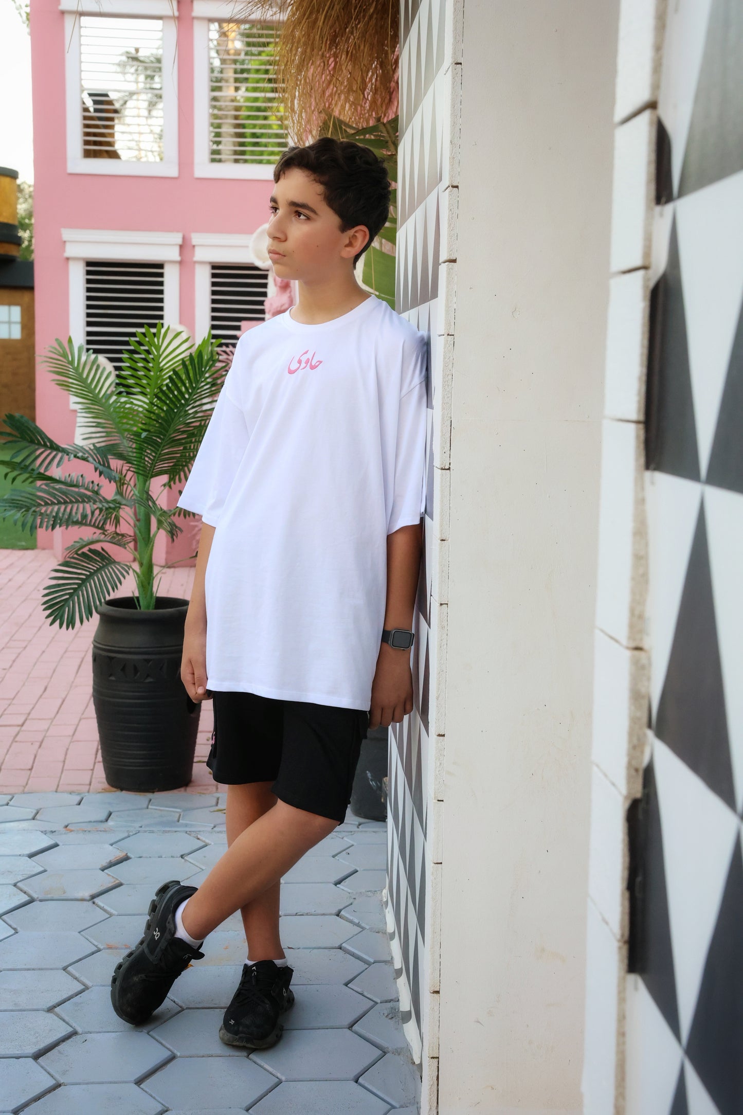 White "The Basic" Embroidered Logo T-Shirt