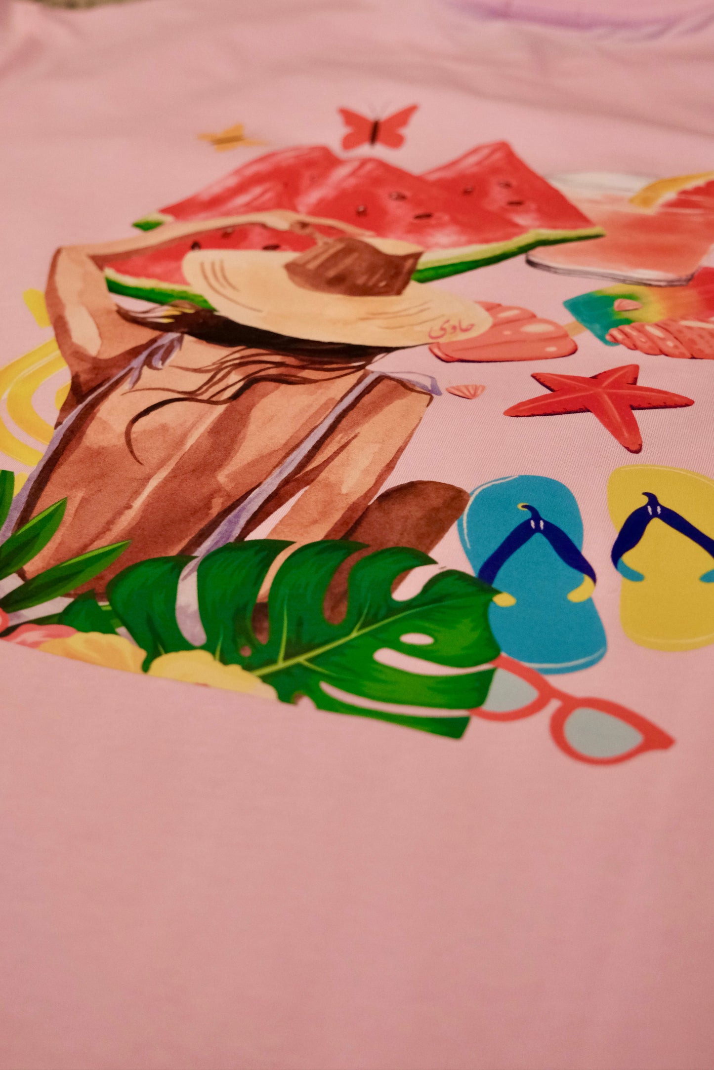 Pink "Mademoiselle Summer" T-Shirt