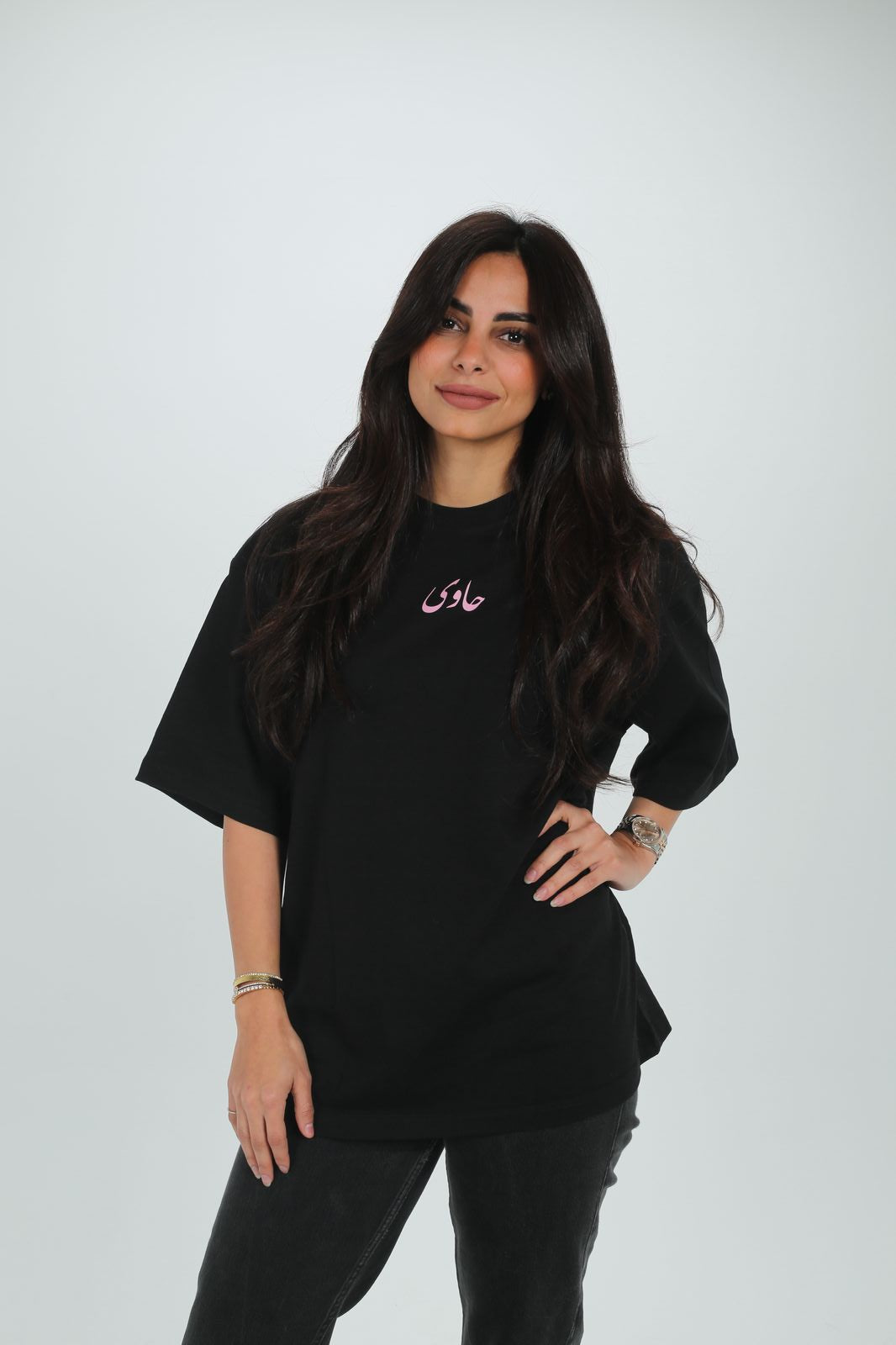 Black "Enta 3omri" T-Shirt