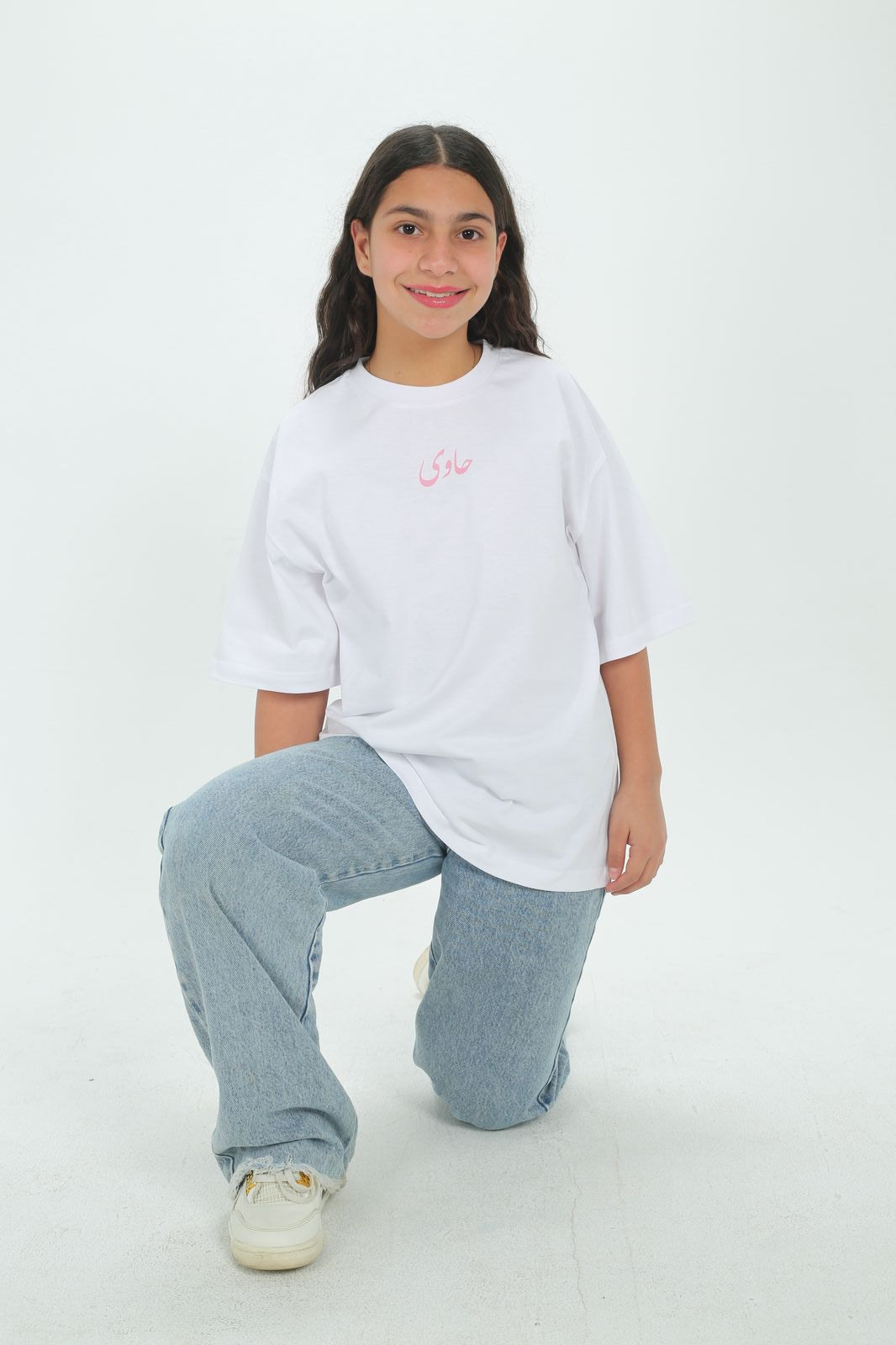 White "Cleo On The Beach" T-Shirt