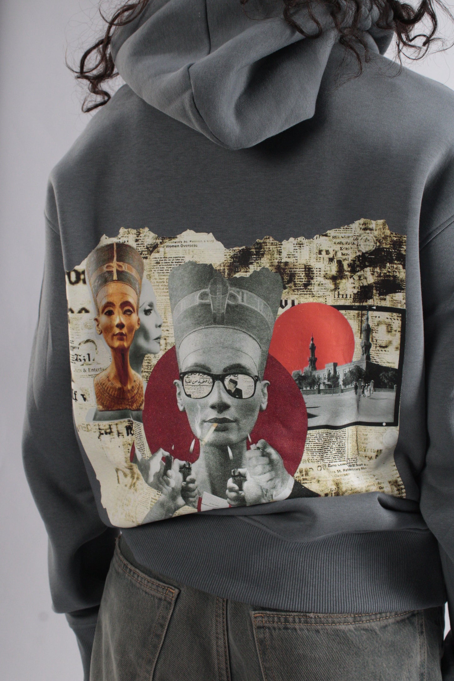 Grey "Queen's Smoke" Hoodie