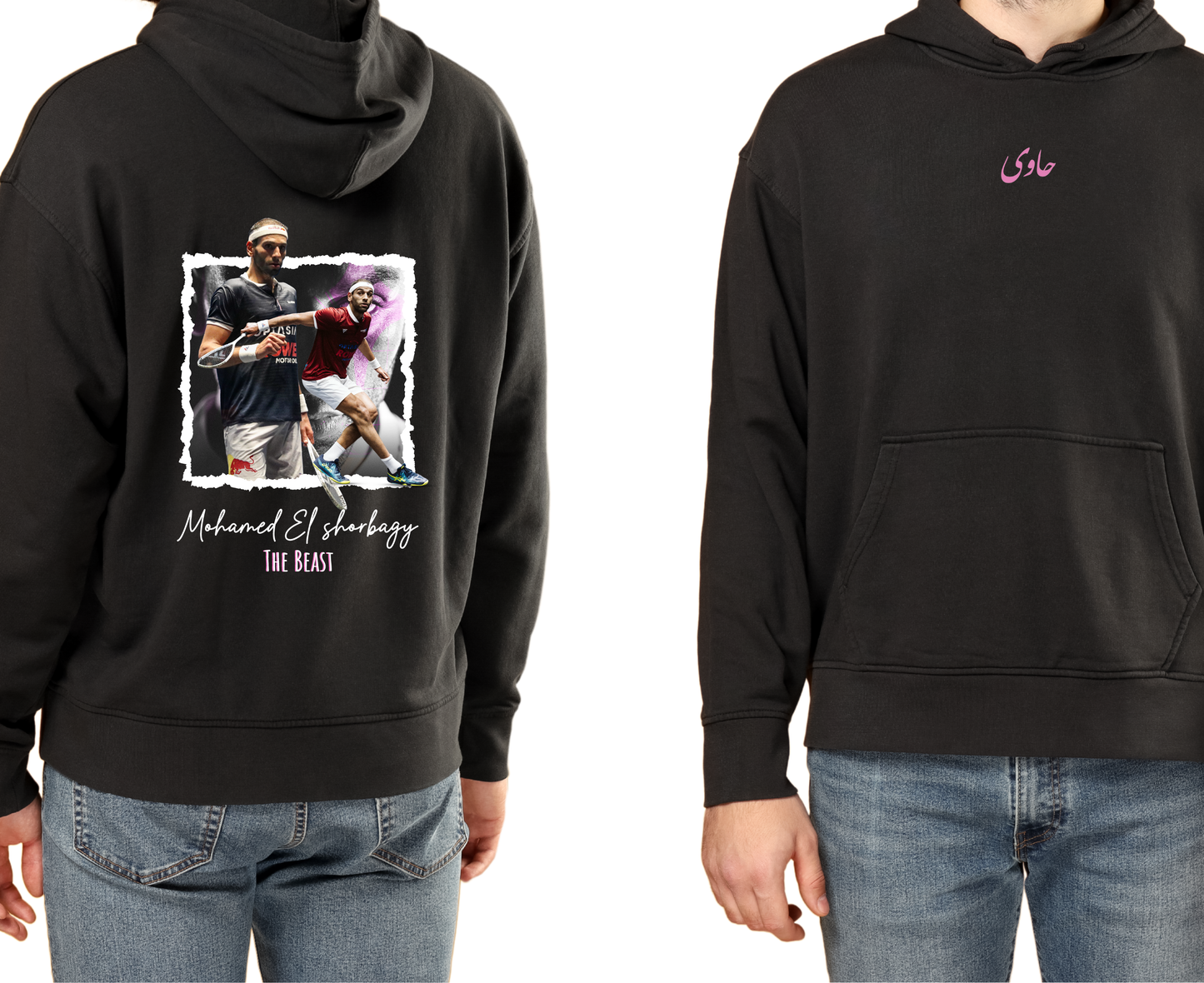Legends & Rivals - Mohamed El Shorbagy Black Hoodie