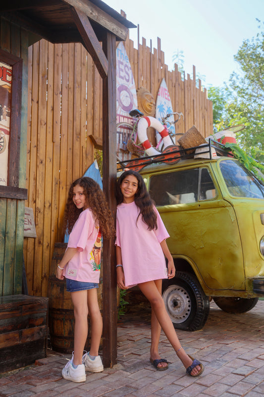 Pink "Mademoiselle Summer" T-Shirt