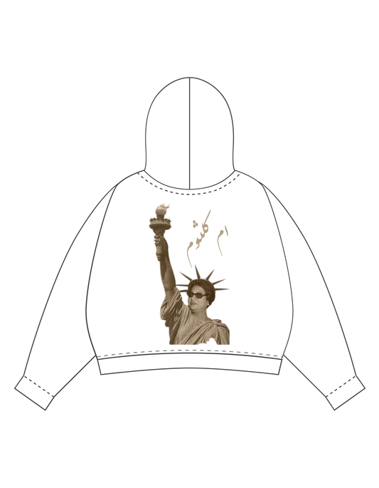 White "Statue of Kalthum" Hoodie