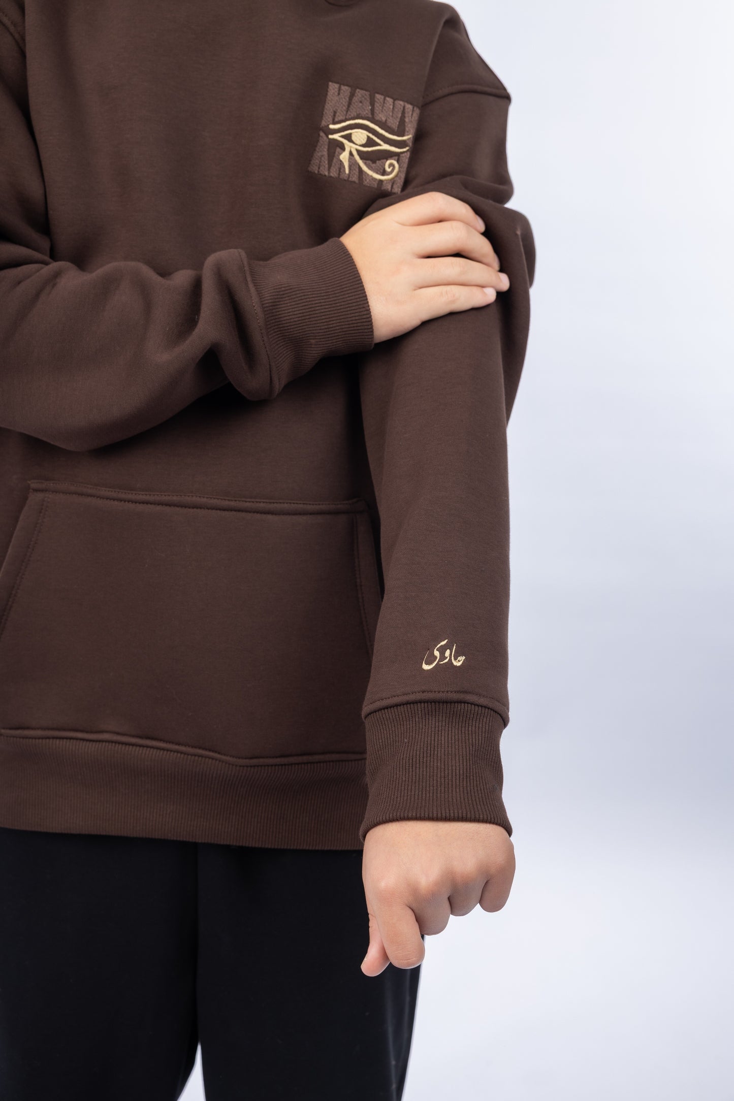Brown "Eye of Horus" Hoodie