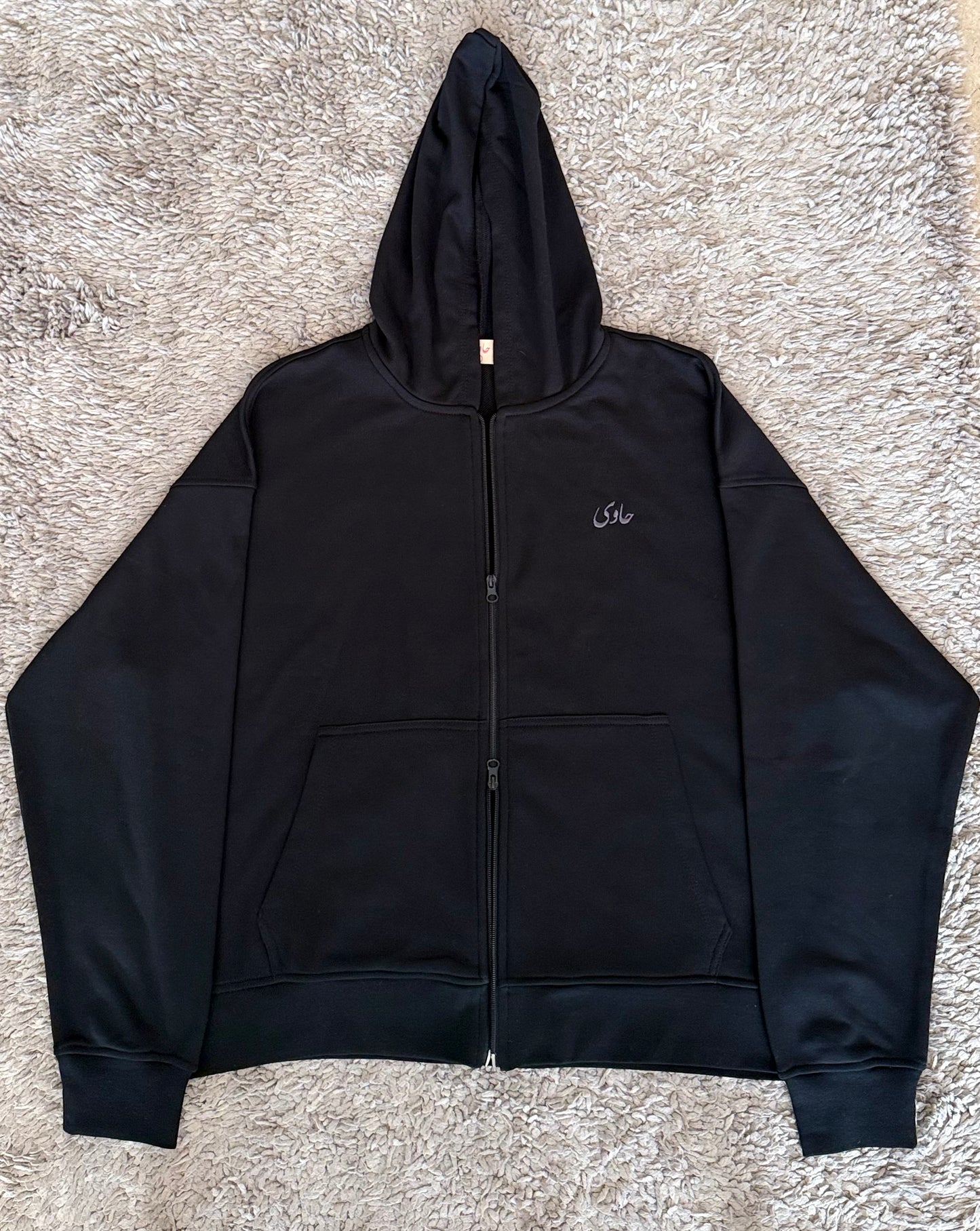 Black  Lightweight Double-Zipper Jacket