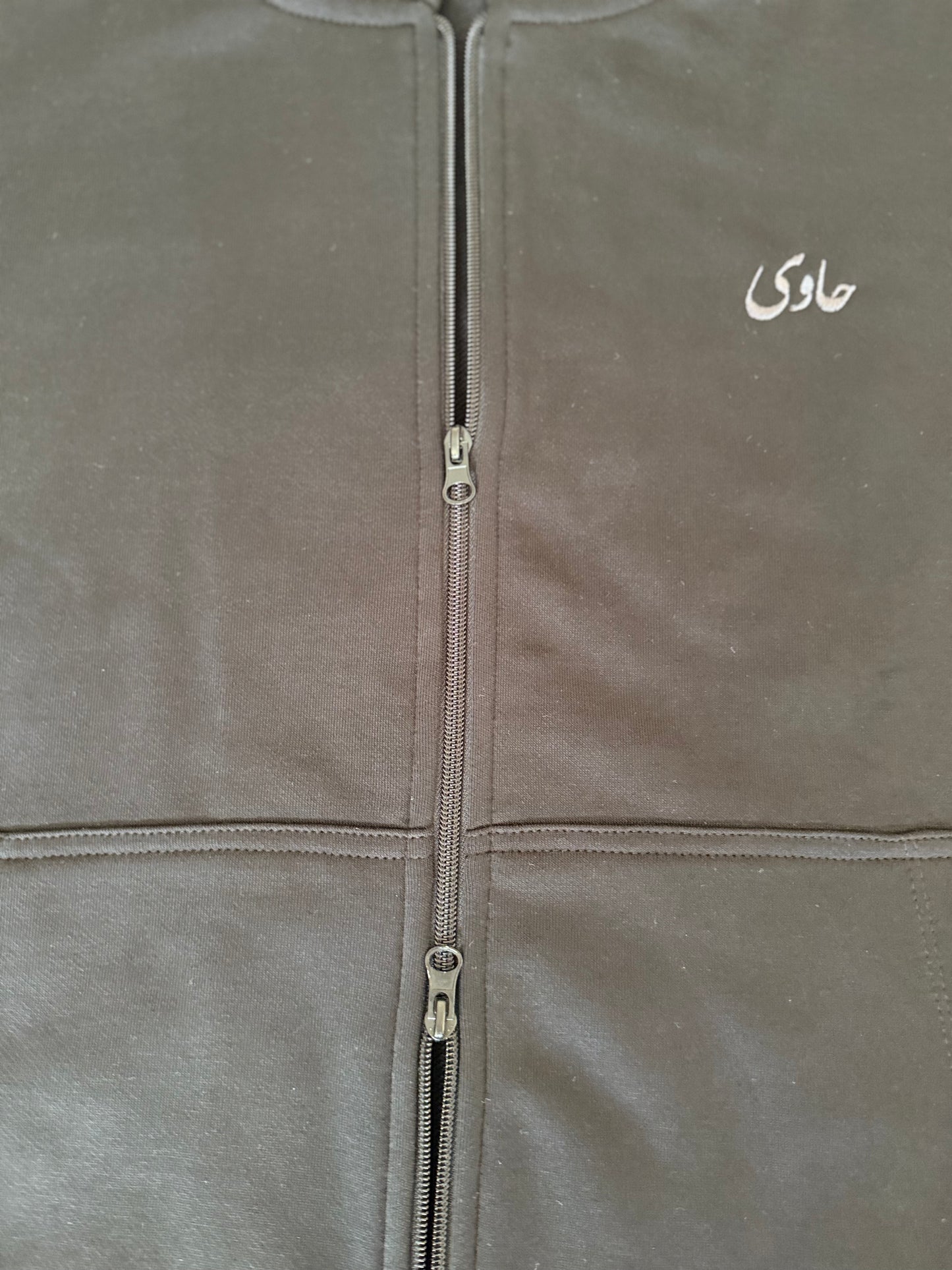 Black  Lightweight Double-Zipper Jacket